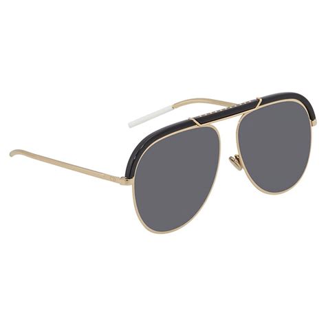 Dior Desertic Grey Pilot Ladies Sunglasses .